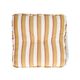 Sitzmatratze, Bio-Baumwolle, ockerfarbene Streife, 50 x 50 cm