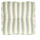 Zitmatras, bio-katoen, groen gestreept, 50 x 50 cm