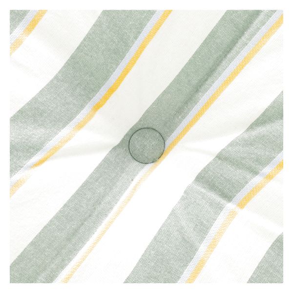Zitmatras, bio-katoen, groen gestreept, 50 x 50 cm