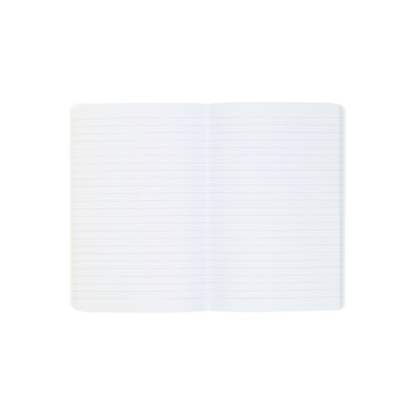 Schrift, gelinieerd papier, met etiket, oker, A5 Schrift, gelinieerd papier, met etiket, oker, A5