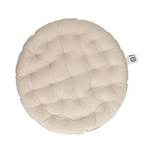 Stuhlkissen rund, Bio-Baumwolle, kiezel, Ø40 cm Stuhlkissen rund, Bio-Baumwolle, kiezel, Ø40 cm