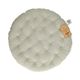 Galette de chaise ronde, coton bio, vert olive,  Ø40 cm