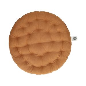 Stuhlkissen rund, Bio-Baumwolle, braun, Ø40 cm Stuhlkissen rund, Bio-Baumwolle, braun, Ø40 cm