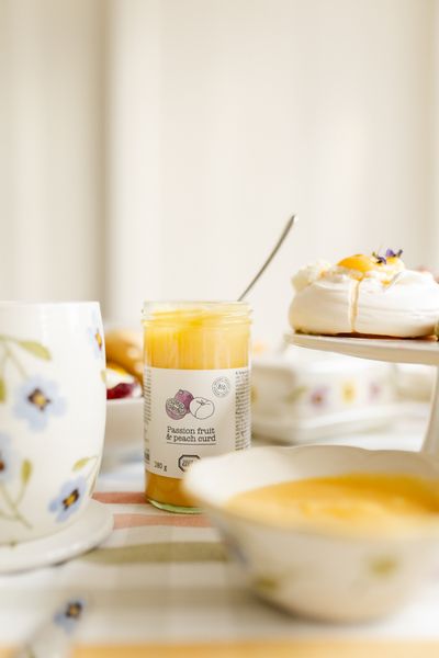 Curd fruit de la passion & pêche, biologique, 280 g