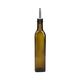 Olie/azijnfles, olijfgroen glas, vierkant, 500 ml