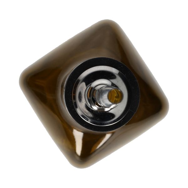 Olie/azijnfles, olijfgroen glas, vierkant, 500 ml