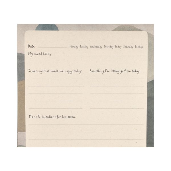 Bedtime journal, papier, brindilles et feuilles, A5