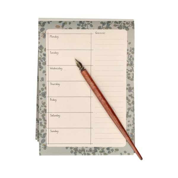 Planificateur de menus, papier, paysage, A5