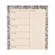 Planificateur de menus, papier, paysage, A5