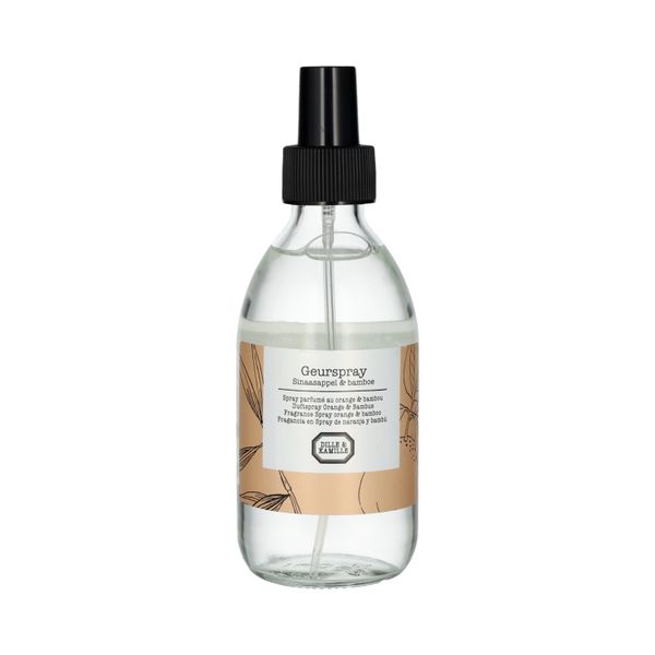 Spray d'ambiance, orange et bambou, 250 ml Spray d'ambiance, orange et bambou, 250 ml