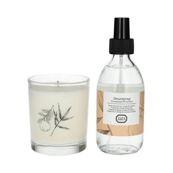 Geurspray, sinaasappel en bamboe, 250 ml