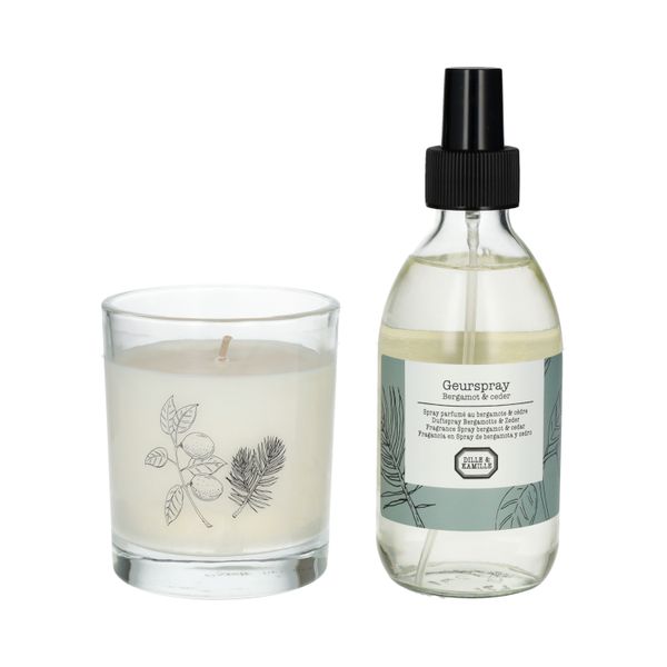 Spray d'ambiance, bergamote et cèdre, 250 ml