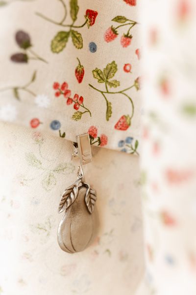 Poids pour nappe, métal, poire, 3 x 5,5 cm