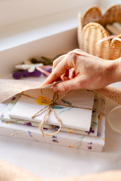 Ensemble de 3 cahiers, fleurs de printemps