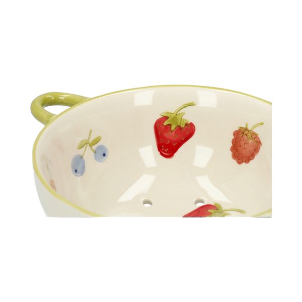 Passoire fruits, grès, fruits rouges, Ø17 cm