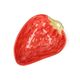 Plat fraise, grès, 13 x 10 x 3,5 cm