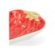 Plat fraise, grès, 13 x 10 x 3,5 cm