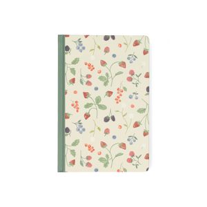 Carnet, papier, couverture rigide, fruits rouges, A5