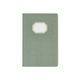 Cahier, ligné, avec étiquette, vert foncé, A5