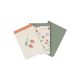 To do-blokjes, rood fruit, uni en madelief, set van 3 stuks, 24 x 8 cm