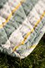 Picnic blanket, recycled cotton, striped, 150 x 200 cm