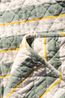 Picnic blanket, recycled cotton, striped, 150 x 200 cm