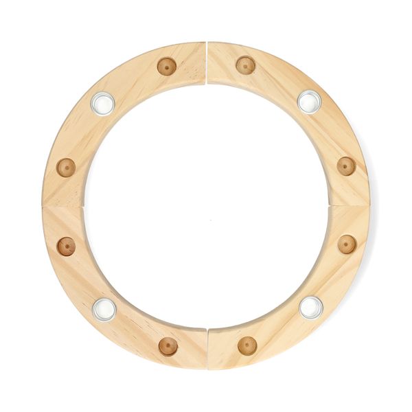 Jaarring, hout, 24 x 24 x 2,4 cm