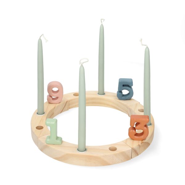 Stekers voor jaarring, hout, cijfers (0-9)