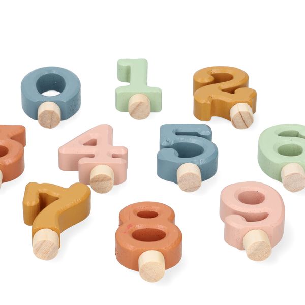 Stekers voor jaarring, hout, cijfers (0-9)