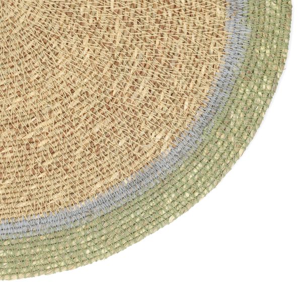 Placemat naturel, zeegras, groen, Ø38 cm
