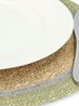 Placemat naturel, zeegras, groen, Ø38 cm