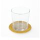 Dessous de verre naturels, jonc de mer, jaune, lot de 4, Ø11 cm