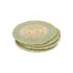 Dessous de verre naturels, jonc de mer, vert, lot de 4, Ø11 cm