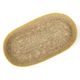 Ovaal mandje naturel, zeegras, geel, 28 cm x 14 cm