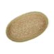 Ovaal mandje naturel, zeegras, groen, 22 cm x 12 cm