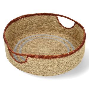 Dienblad, zeegras, &Oslash;30 x 9 cm