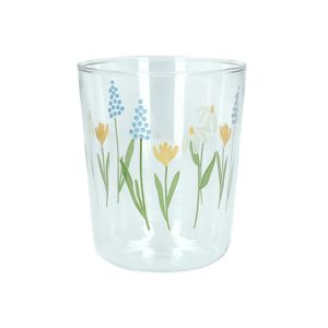 Verre, fleurs de printemps, 315 ml Verre, fleurs de printemps, 315 ml