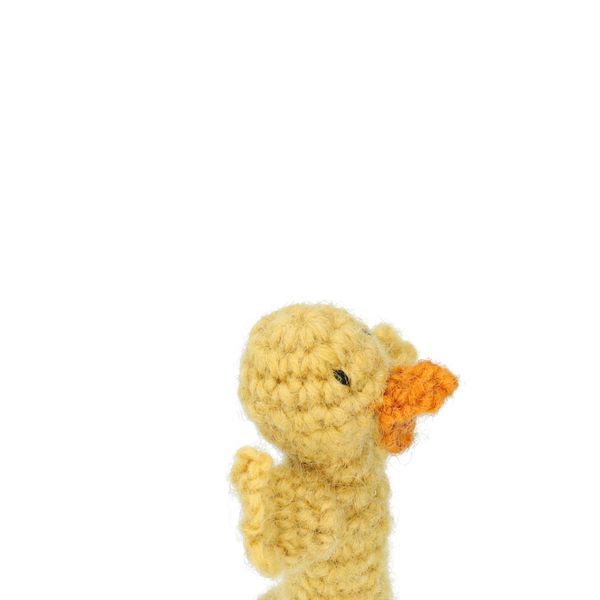 Vingerpopje, kip, wol, 8 cm