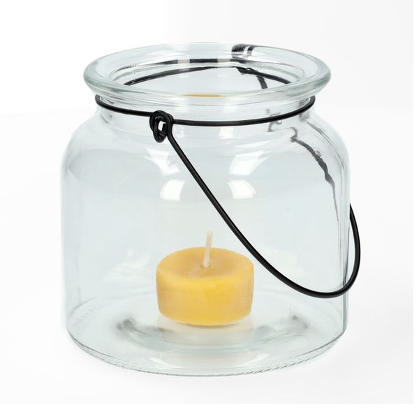 Photophore, verre, 11 x 11 cm