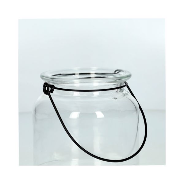 Photophore, verre, 11 x 11 cm