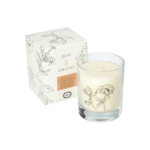 Geurkaars, zacht & sensitief, 175 gram
