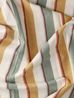 Tischdecke, GOTS-Bio-Baumwolle, sommerlich gestreift, 145 x 250