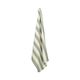 Tea towel, recycled cotton, green striped, 50 x 70 cm