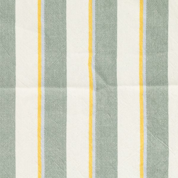 Tea towel, recycled cotton, green striped, 50 x 70 cm