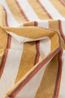 Tea towel, recycled cotton, yellow striped, 50 x 70 cm