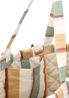 Quilted bag, GOTS organic cotton, summer stripes