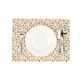 Set de table, coton bio GOTS, fruits rouges, 35 x 50 cm