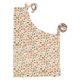 Apron, GOTS organic cotton, red fruit, 85 x 90 cm