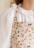 Apron, GOTS organic cotton, red fruit, 85 x 90 cm