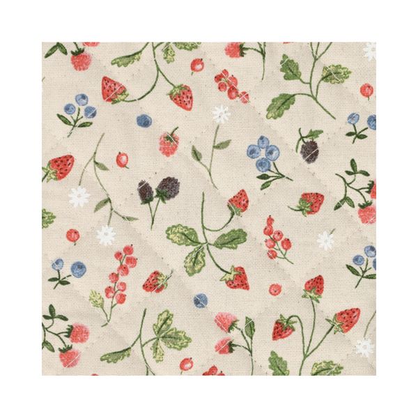 Gant de cuisine, coton bio GOTS, fruits rouges, 32 x 14 cm 